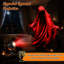 Projecteur d'Halloween pour l'extérieur, pour la fenêtre, la décoration de la porte, la maison hantée, la fête à thème, la chambre à coucher, le salon et l'aménagement d'Halloween dans la cour avant