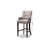 Upholstered Counter Stool with Solid Wood Frame-1561604824