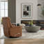 Fauteuil inclinable et oscillant en cuir Oslo avec repose-tête et repose-pieds manuel Oslo-1569839876