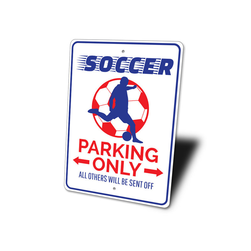 Panneau de soccer en aluminium, H 14 po x l 10 po x P 0,04 po