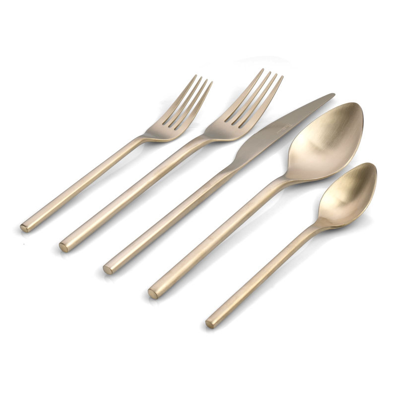 Ensemble de couverts Latitude Run® Kemi - Service pour 4, Champagne