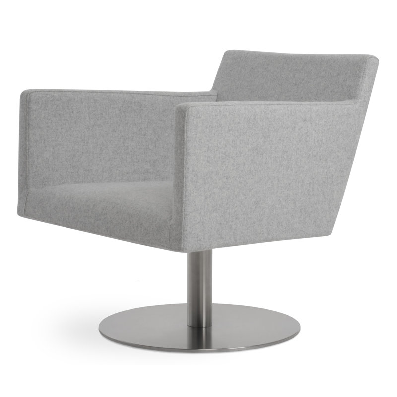 Fauteuil Harbut, Laine argentée