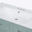 Meuble-lavabo vert 36 po avec lavabo, structure solide et panneau de fibres à densité moyenne, conception autoportante moderne