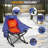 Heated Rocking Camping Chair, 3 Adjustable Heat Settings Oversized Portable Foldable Camping Chair-2138820319