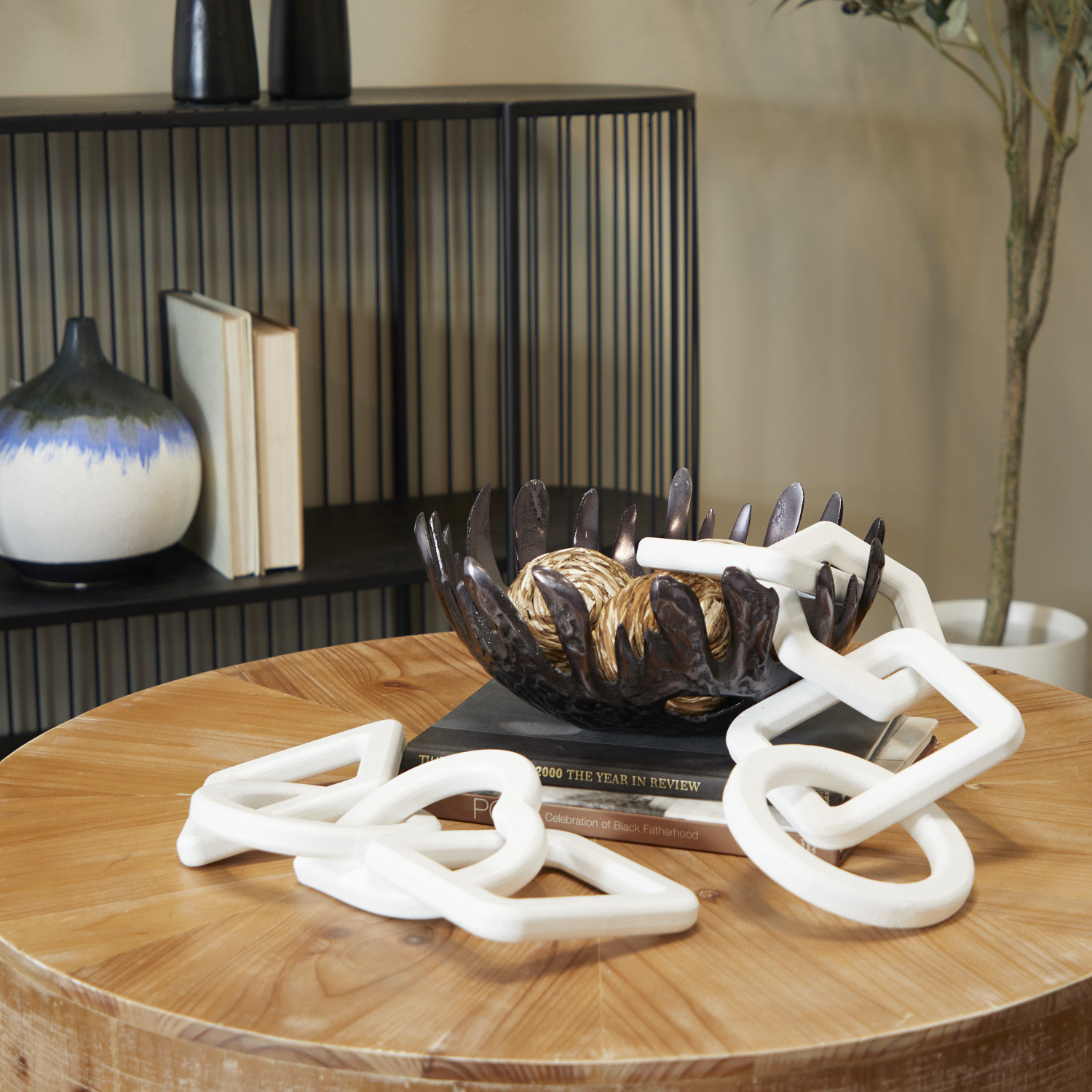 Allegra Abstract Figurines & Sculptures, White