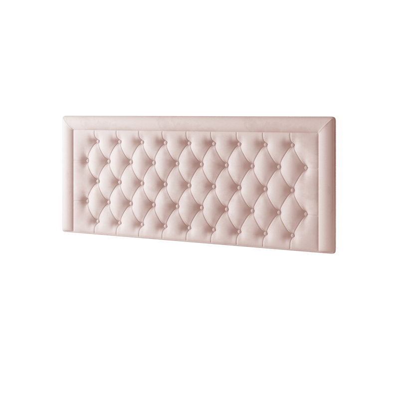 Urbank Upholstered Divan Bed, Super King (6'), Pink, No Drawer
