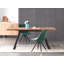 Domek Modern Velvet Dining Chair - Upholstered Upper body with Coated Metal Legs - Side Chair for Dining Room Kitchen Living Room - Single-28148130-48662180