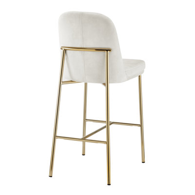 Paulett Velvet Counter Stool, (Set Of 2)
