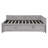 Full Size Upholstered L-Shaped Upholstered Daybed With Twinsize Pop Up Trundle, Gray