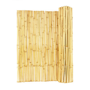 Natural Bamboo Fencing Decorative No Dig Fence Panels 3/4" D