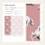 Papier peint licorne amovible rétro rose-627957953