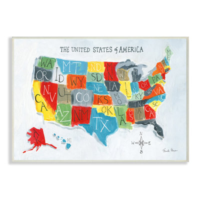 Décoration murale Kensington, carte du monde des États-Unis, enfants