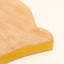 Cat-Shaped Mango Wood Serving Board with Yellow Edge, Wooden Cheese & Charcuterie Board for Kitchen & Entertaining