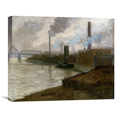 " Industrial Scene - Mills On The Monongahela " by Aaron Henry Gorson