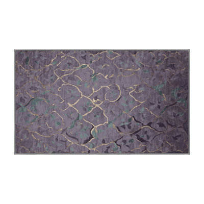 Tapis rose lavable à la machine