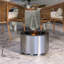 Foyer d'extérieur sans fumée de 19 po en acier inoxydable pour un camping mémorable, une cour, un patio, un pique-nique à faible fumée, avec foyer portable à combustion secondaire, bois