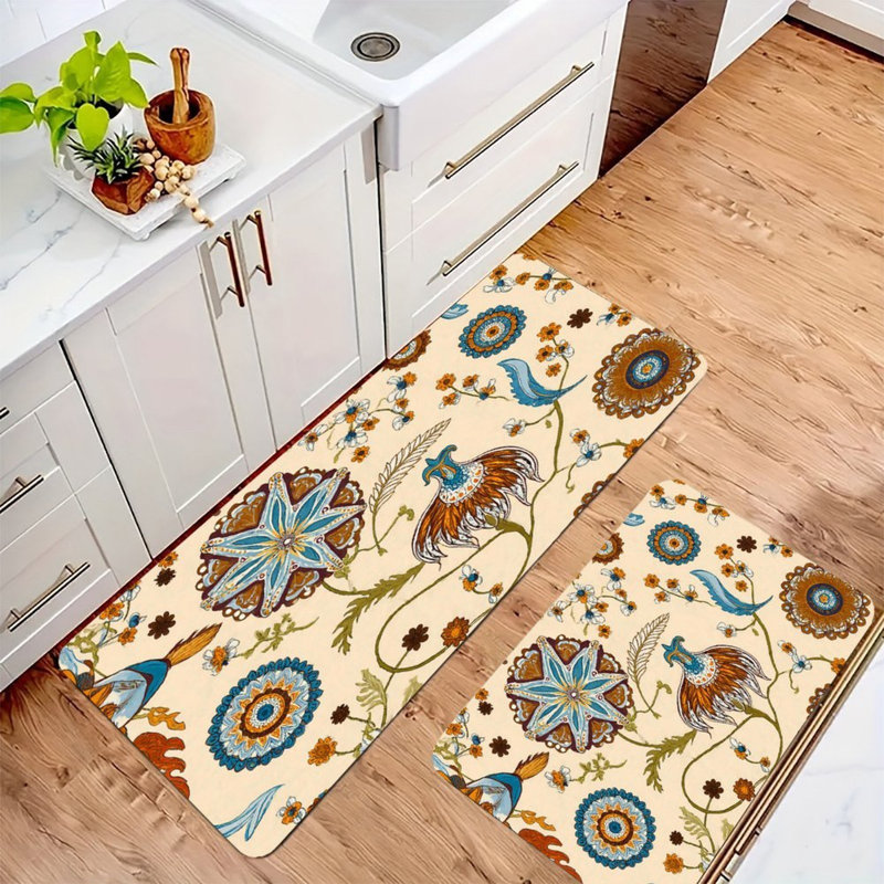 Tapis de cuisine oriental oriental, ensemble de 2 tapis de cuisine