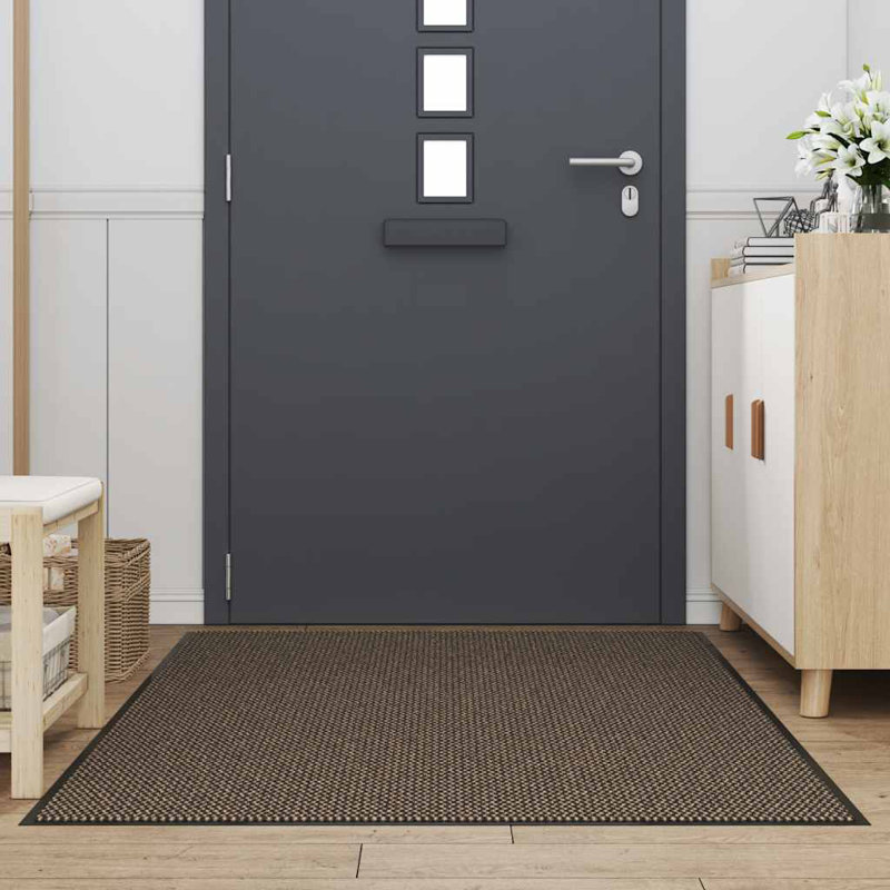 Doormat Non-Slip, Brown, 115cm W x 200cm L