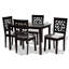 Cliffsage 4 - Person Solid Wood Top Four Leg Dining Set-1563281949