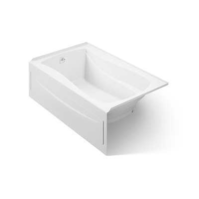 Bain-marie à massage à bulles intégré avec drain à gauche 60 po x 36 po Mariposa®