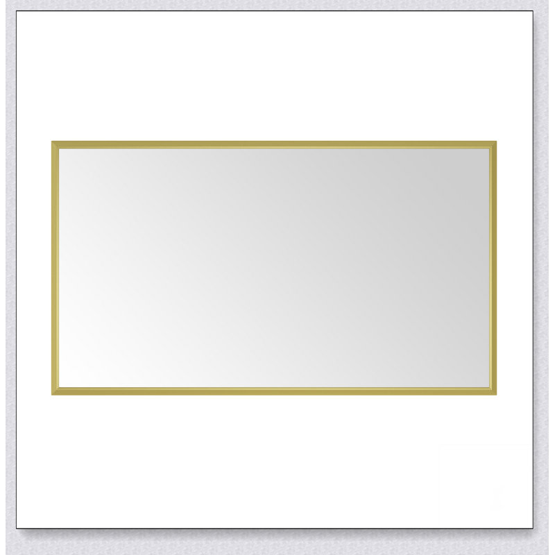 Miroir de salle de bain mural 84 po x 48 po avec cadre en aluminium et miroir mural rectangulaire, 48 po x 84 po