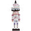 Figurine de Noël casse-noisette Hot Cocoa - 10 po - blanc et rose