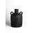 Princeton Terracotta Vase Natural Black H 9.8" & Dia 6.9"-156789546