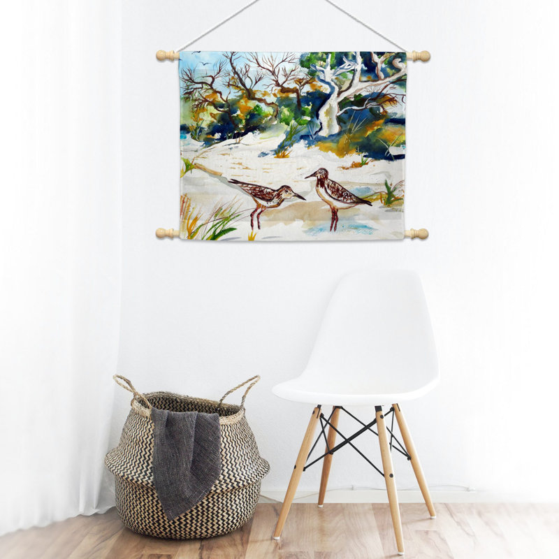 Suspension murale arbres de polyester et plage