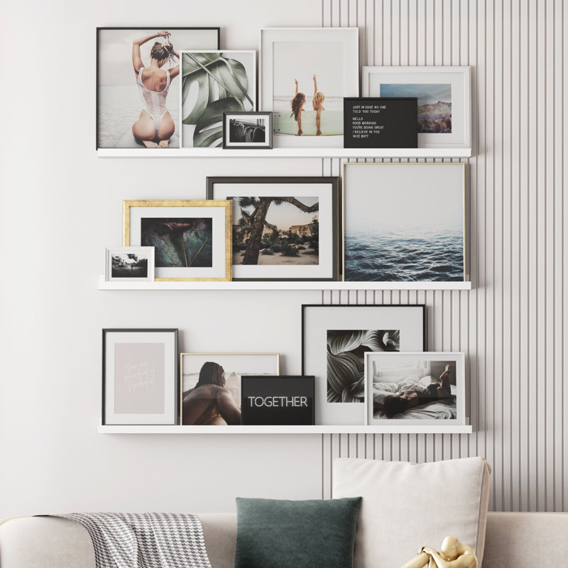 3 Piece U-Shaped Floating Shelf