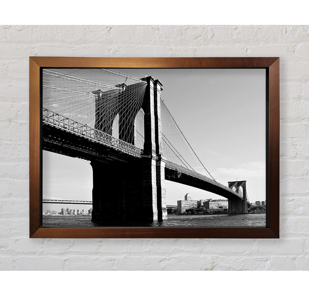 Brooklyn Bridge B N W - Druck