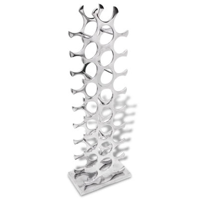 Hardy 27 Bottle Wine Bottle Rack in Silver