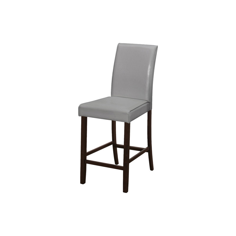 1 Upholstered 24.5'' Counter Stool, Gray