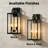 2-light Outdoor Wall Lantern with Clear Glass Shade-1232071222