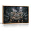 Autel en pierre avec cartes de tarot flottantes et toile murale d'Halloween-1276308164