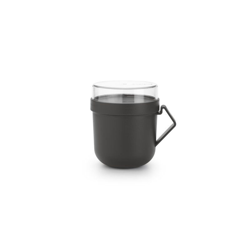 Grande tasse à soupe et à emporter de Bourgogne, 600 ml (20,3 oz liq.), Dark Grey