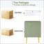 Meuble-lavabo 21,6 po, armoire combinée, meuble de rangement pour salle de bain, lavabo simple en céramique, rangement à gauche-1722508902
