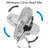 18" Industrial Grade High Velocity Fan - Chrome Grill