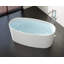 Baignoire autoportante en résine mate avec trop-plein et drain BW-08-M 61 po x 31,5 po Badeloft-35943552