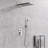 High-End Modern Luxury 3-Function Shower Faucet Set, Complete Shower System with 22" x 9" Waterfall & Rainfall Shower Head, Handheld Shower and Pressure Balancing Valve-85121180