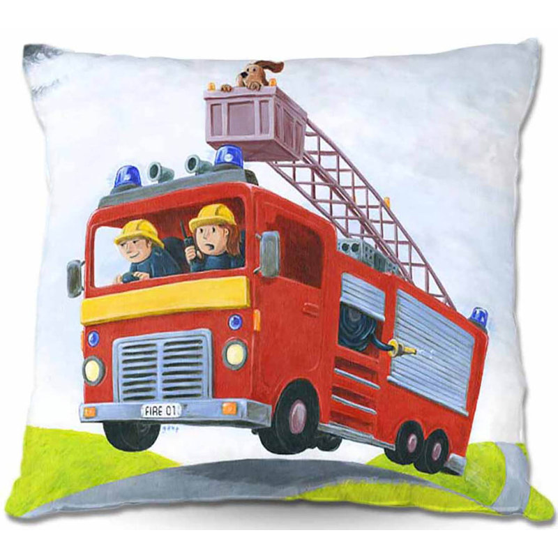 Coussin de camion de canapé de pompier, 20 po x 20 po