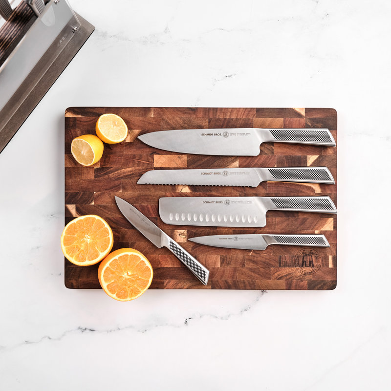 Schmidt Brothers Cutlery Gridiron 14-Piece Knife Block Set