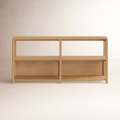 Versa 33'' H x 70'' W Solid Wood Standard Bookcase