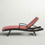 Chaise longue inclinable simple avec coussins 79,5 po Blaise-1881390409