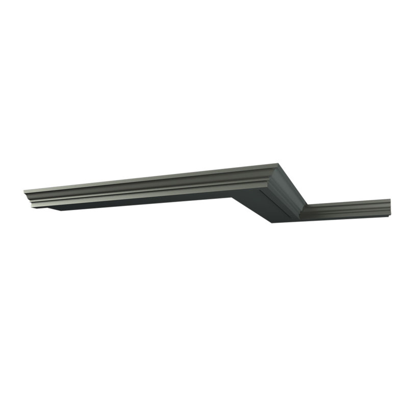 Alora 96" Black Polyurethane Crown Moulding