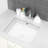 Myhomekeepers 15.5'' White Ceramic Rectangular Bathroom Sink