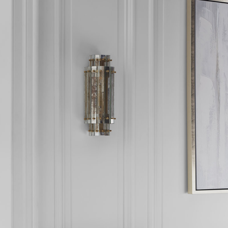 Carrier and Company Cadence Small Tiered Sconce, Hand-Rubbed Antique Brass