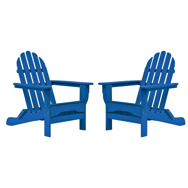 Chaise Adirondack d'extérieur Hartington, Bleu royal