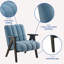 Sièges - bleu, chaise d'appoint bleue à base de bois stable, dossier confortable-465979867