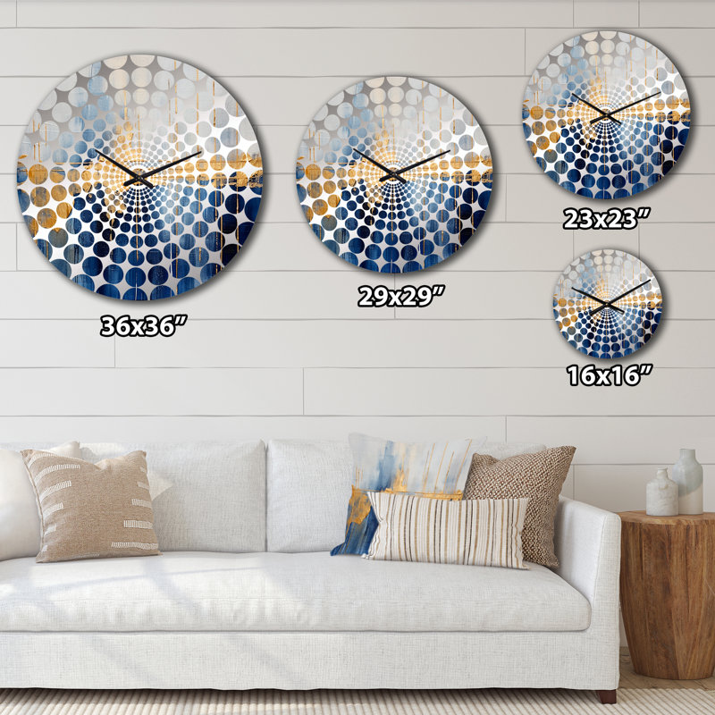 Anatasia - Horloge murale peinture abstraite, Petit