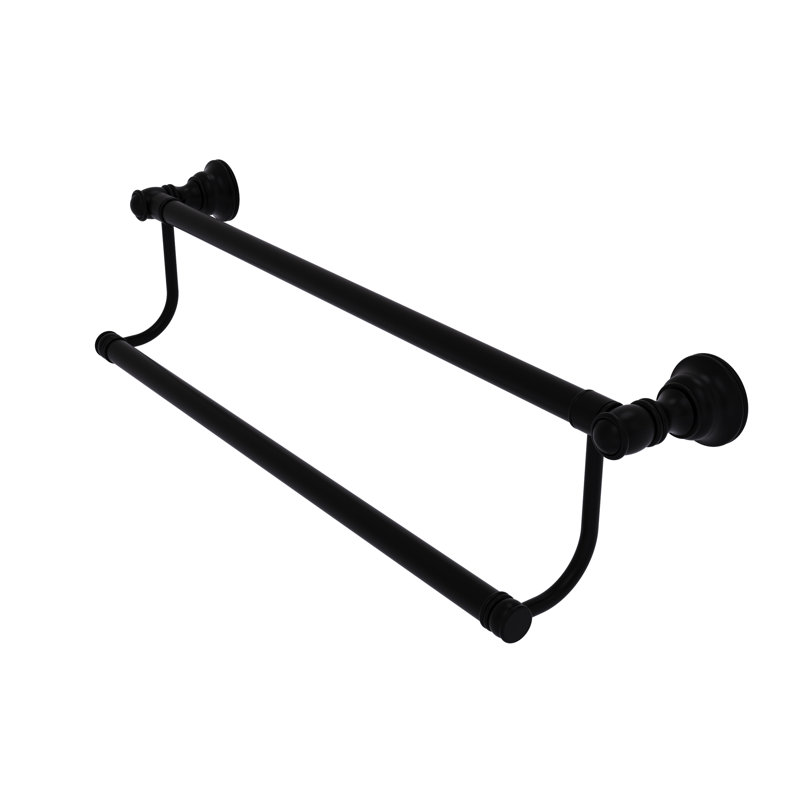 Double barre à serviettes murale 24 "Freyja, Noir mat